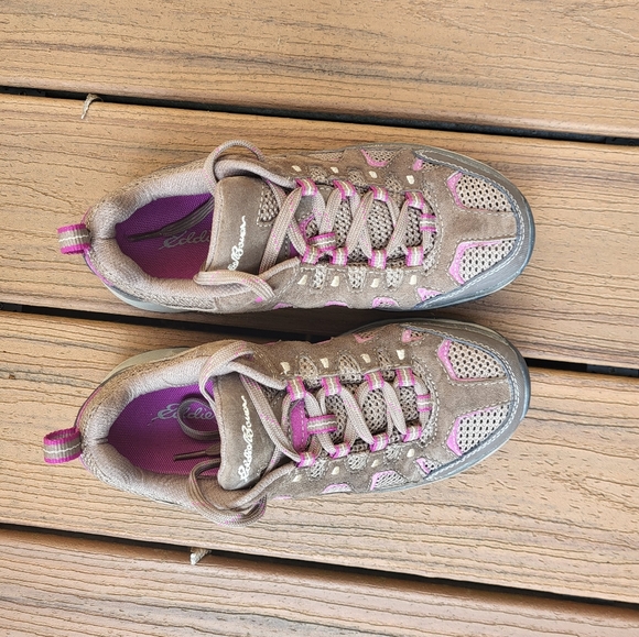 Hiking Shoes--Brown and Pink Size 7 - Picture 3 of 11